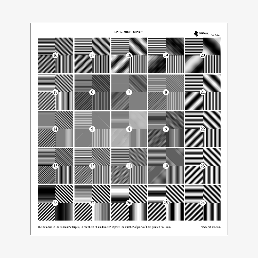 Pret A Tourner - Linear MICRO Chart N°1 27x29 cm