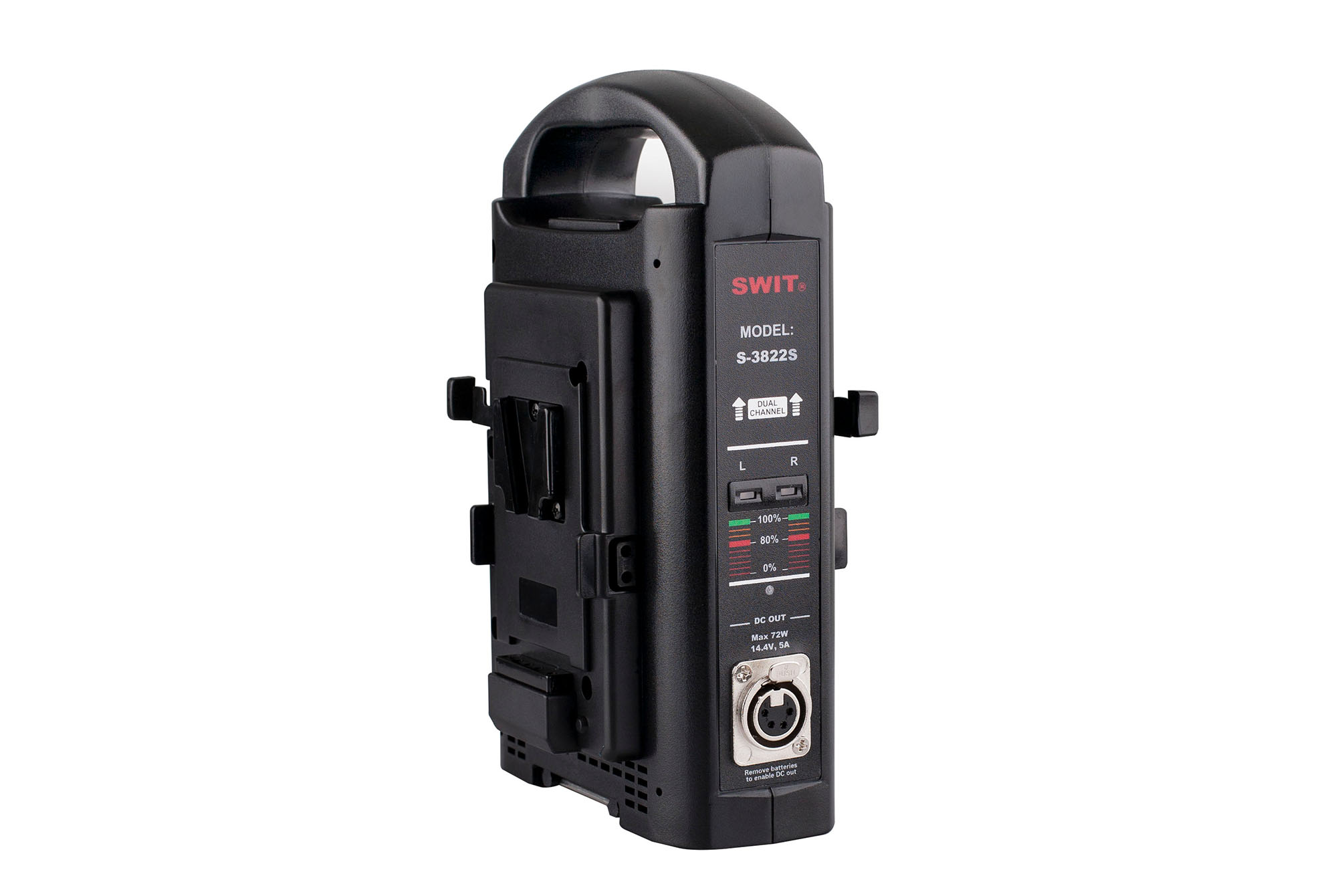 Swit S-3822S V-mount Charger, 2-channel Simultaneous, adaptor out