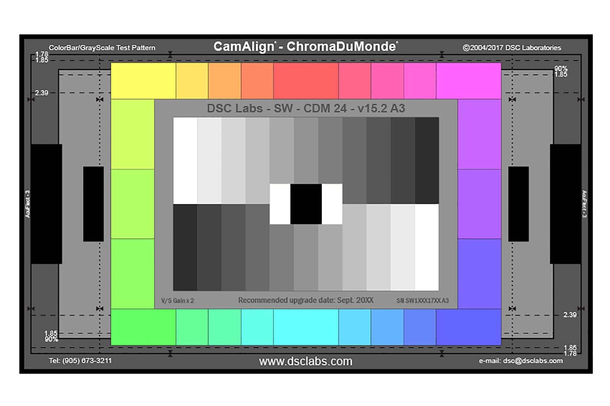 DSC Labs ChromaDuMonde 24 CamAlign Chip Chart