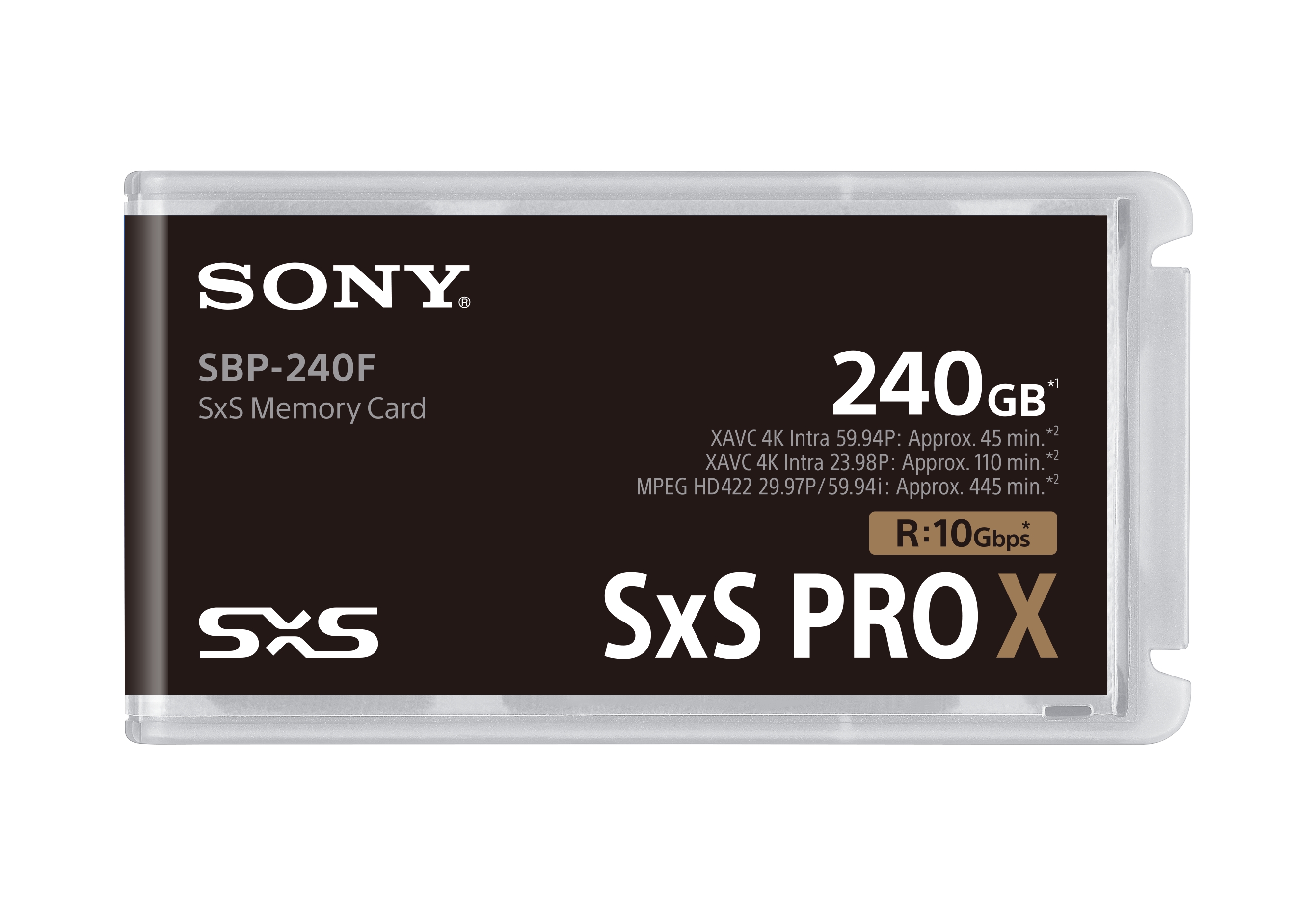 Sony Professional SxS Pro-X Memory Card 240Gb - Successor of SBP-240F